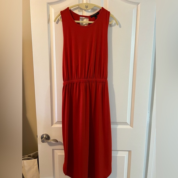 💙 4 for $40 💙 Banana Republic criss cross back Burnt Orange Sleeveless Dress - Picture 11 of 11